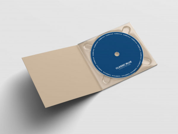 高品质CD包装盒展示设计样机 [PSD]