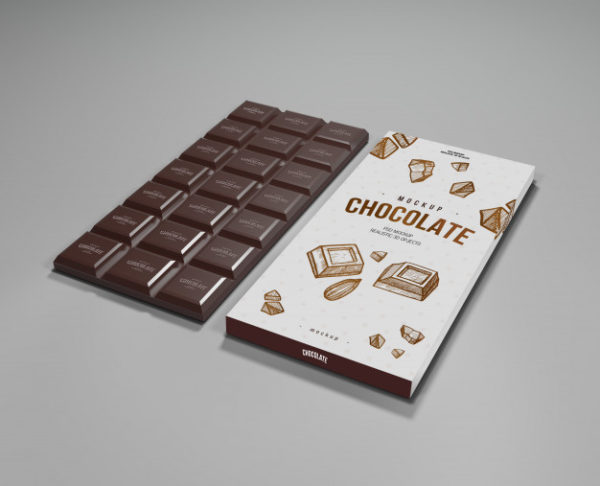 巧克力产品包装设计展示样机