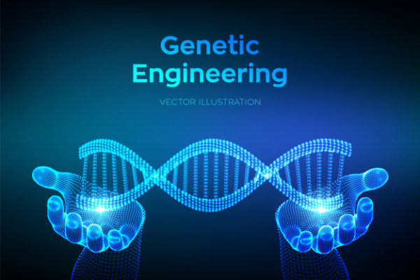 DNA分子结构序列科技背景
