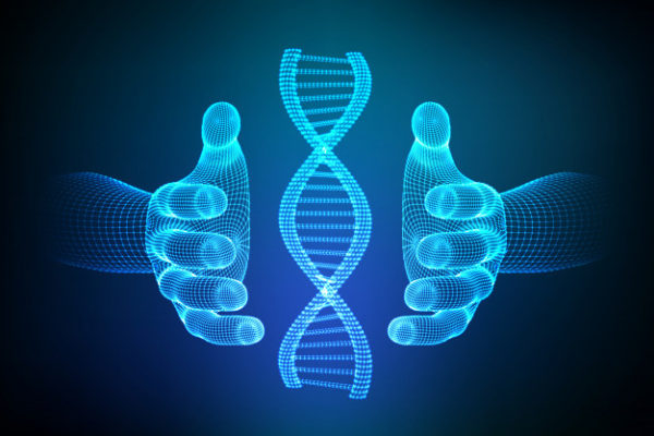 DNA分子结构网科技背景