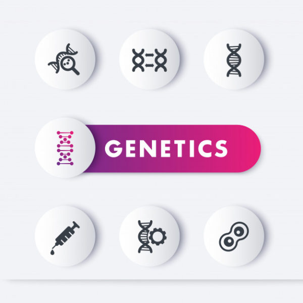 DNA基因科技图标集