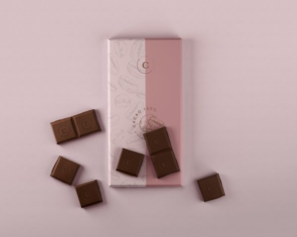 巧克力纸包装样机展示模型