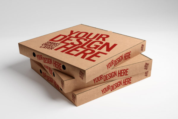 披萨盒子包装样机模型