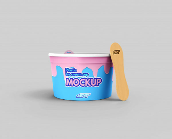 塑料冰淇淋杯产品样机模型