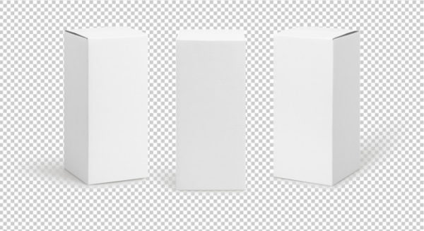 白色矩形盒子包装设计展示样机