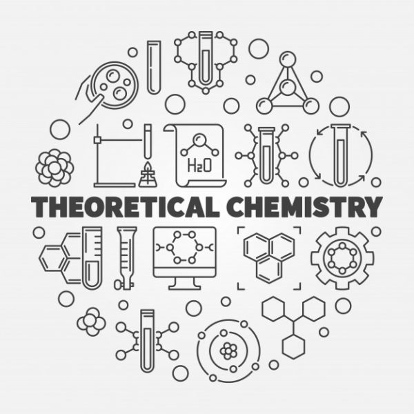 理论化学概念图标插图