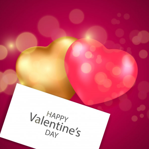 优质情人节贺卡设计模板Valentine’s day card | Premium Vector