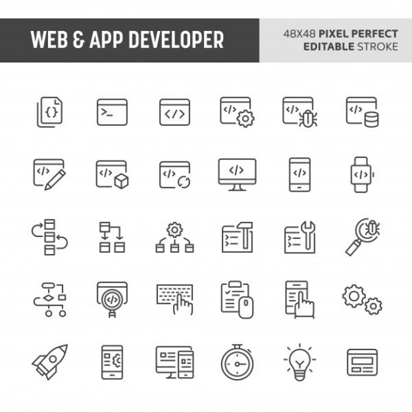 Web & app网页开发图标