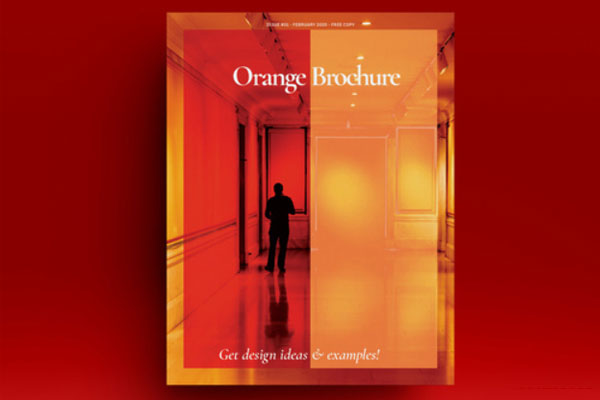 橙色配色方案企业宣传册/企业文化杂志画册模板