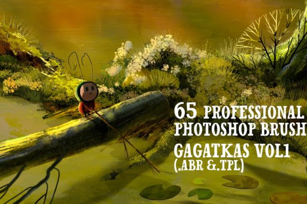 65款高质量的森林植物元素Photoshop画笔素材