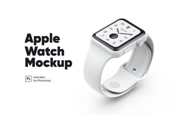 苹果手表白色陶瓷色样机（PSD）