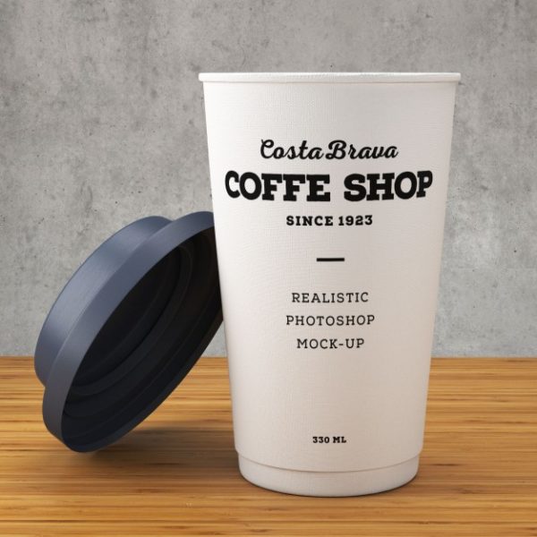 咖啡纸杯样机展示模型[PSD]