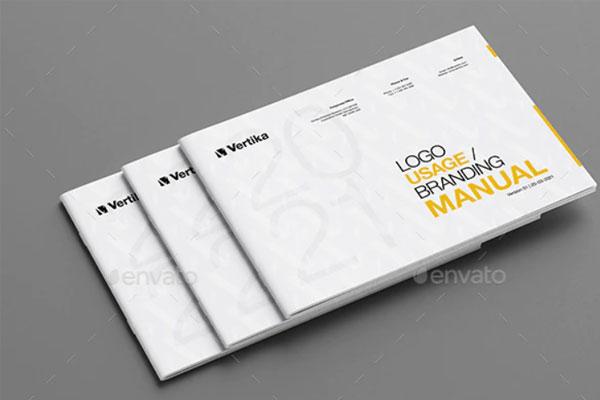 现代简约的企业形象品牌手册INDD设计模板