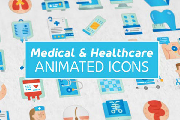 16个医疗与卫生保健主题图标动画视频ae素材