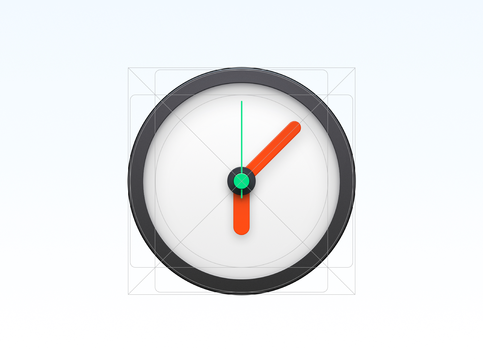 Clock Icon 白