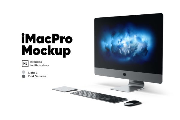 iMac Pro Mockup 透视角度样机（PSD）