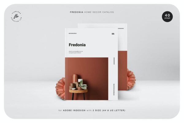 弗雷多尼亚家居装饰产品目录画册模板下载（INDD）