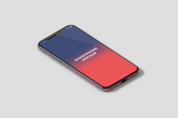 2.5D视角的iPhone 11手机样机（PSD）