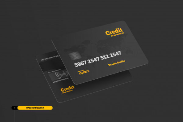 高端信用卡礼品卡设计展示样机[PSD]
