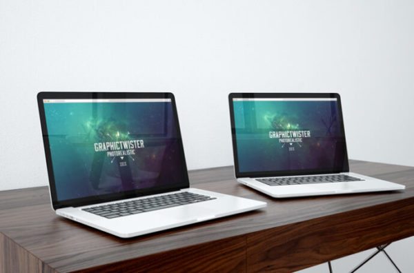 两台MacBook pro产品样机