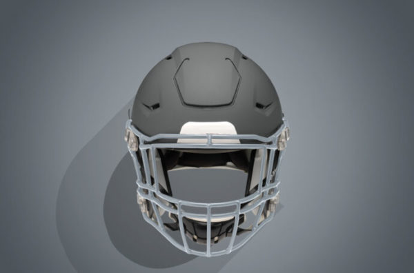 橄榄球头盔产品样机