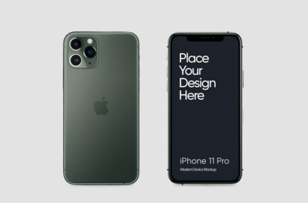 简单的iPhone 11 Pro 手机展示样机