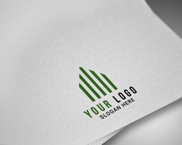 现代的高端logo展示样机[PSD]