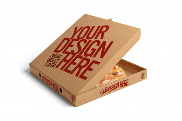 披萨包装盒展示样机[PSD]