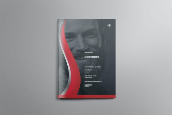 酷炫的企业画册杂志模板下载（indd）