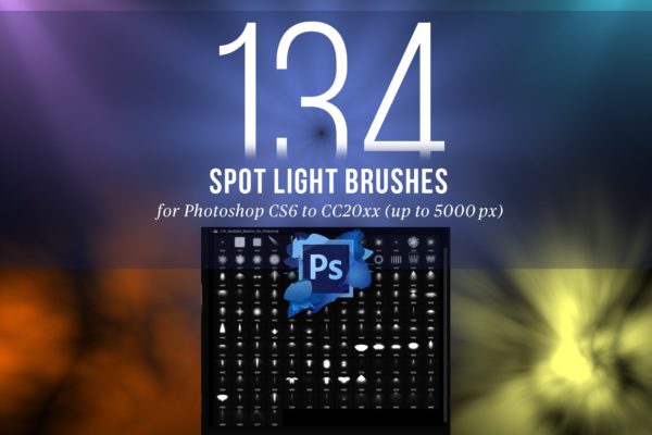 134个用于Photoshop的聚光灯笔刷[ABR]