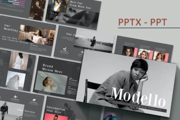 现代风格的PPT模板（PPTX）