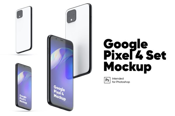Google Pixel 4 正反面套装样机（PSD）