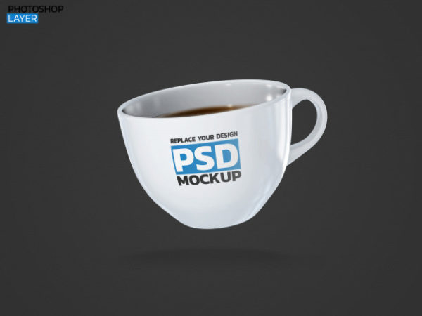 咖啡杯3d渲染样机[PSD]