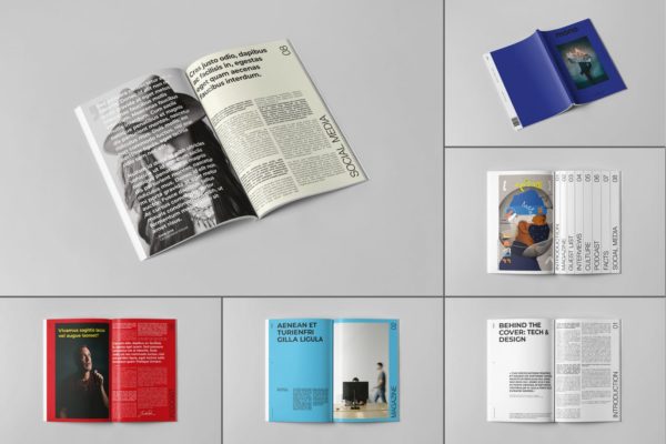 时尚高端多用途的杂志宣传册房地产楼书画册设计模板