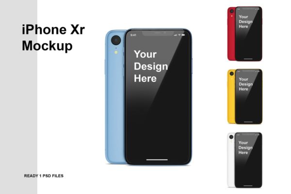 iPhone Xr 组合手机样机（PSD）