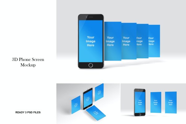 多角度套装Ui设计展示样机（PSD）
