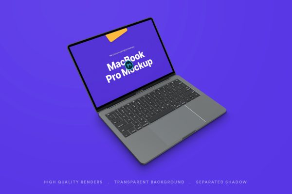 MacBook Pro 透视角度样机（PSD）