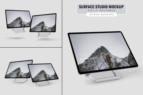 Surface Studio 电脑样机（PSD）