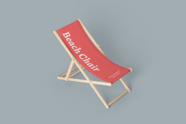 沙滩椅布料设计展示样机（PSD）
