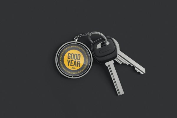 品牌金属钥匙扣模型样机（PSD）