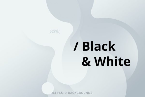 黑白流体抽象背景素材（JPG）