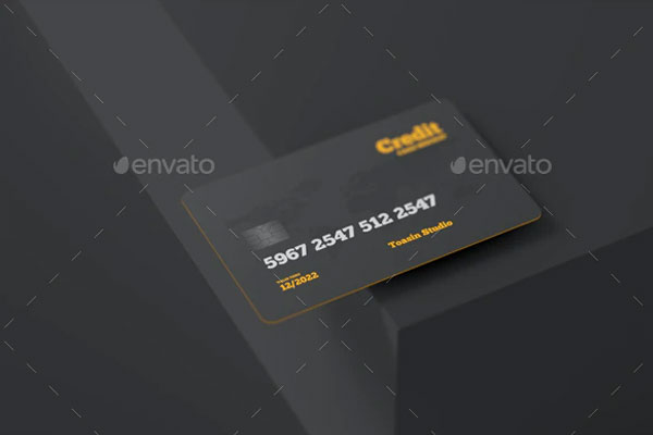 信用卡/银行卡/礼品卡效果图展示样机模板