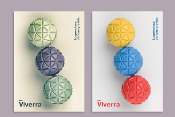 抽象几何背景3D球体设计海报布局模板