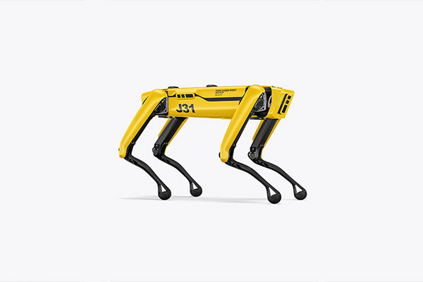 智能四腿大狗机器人外观设计样机模板