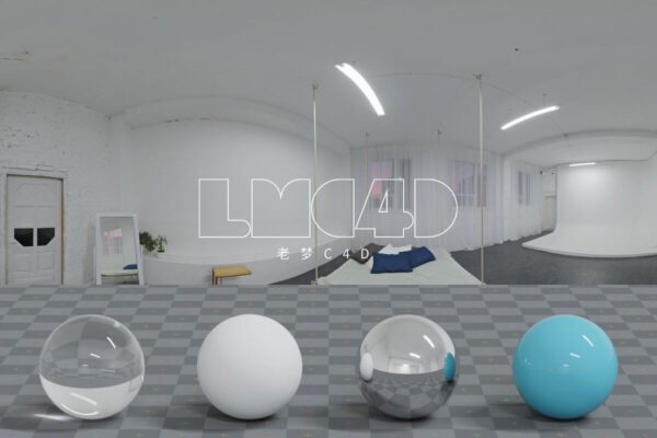 复古白墙摄影相片工作室HDRI光线图片（hdr）