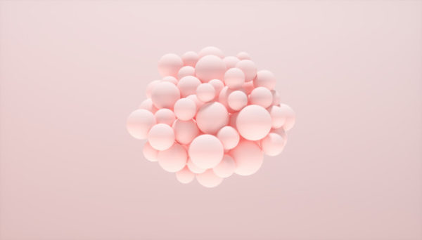 抽象动态球体粉色背景[JPG]