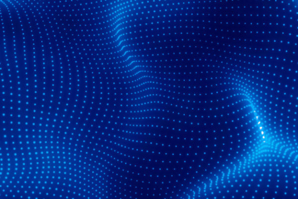 抽象的蓝色波浪现代背景[JPG]