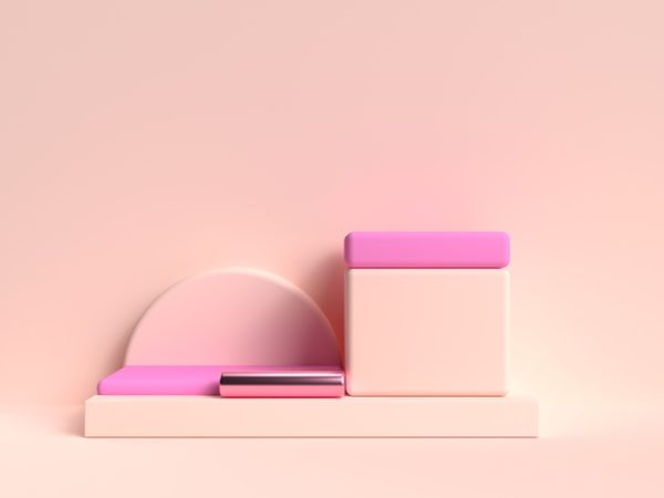 粉色护肤品盒3D展示场景[JPG]