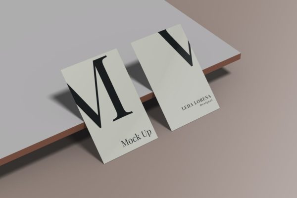 简约好用的高品质名片设计VI样机展示模型mockups