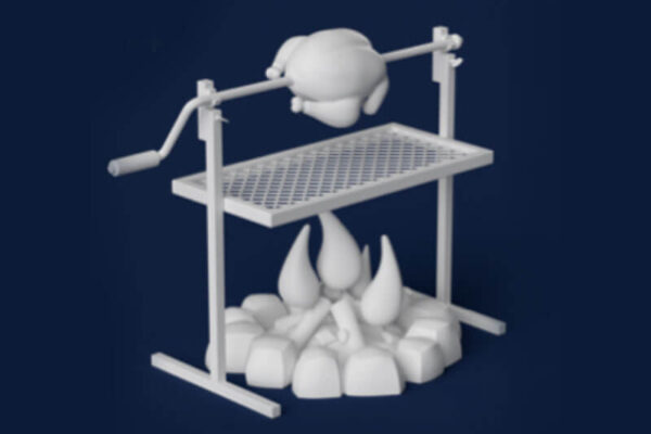 烧烤架C4D模型下载（FBX）